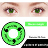 Halloween & cosplay Yearly Color Contacts Green magic (2pcs/box)