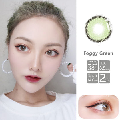 MiaoMou yearly Contact Lenses Foggy Greenn (2pcs/box)
