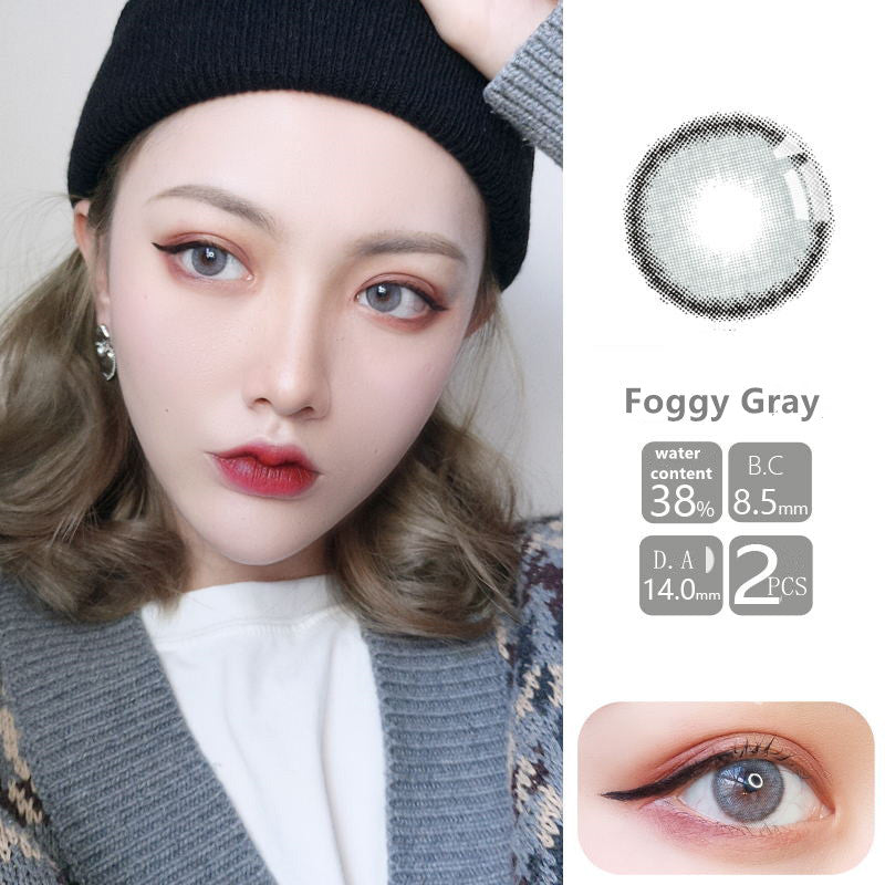MiaoMou yearly Contact Lenses Foggy grey (2pcs/box)