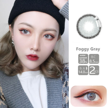 MiaoMou yearly Contact Lenses Foggy grey (2pcs/box)