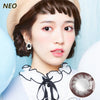 Korea imported Neo Vision mixed blood size diameter small black ring disposable yearly color contact lenses Chocolate Color II