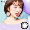 Korea imported Neo Vision mixed blood size diameter small black ring disposable yearly color contact lenses Black NC018