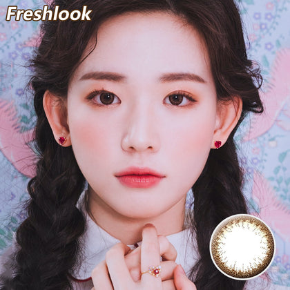 Freshlook Illuminate small diameter 13.8mm disposable daily color contact lenses Brown