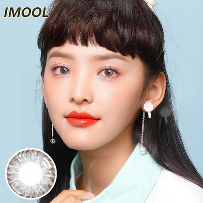 Japan IMOOL disposable quarterly colored contact lenses 2pcs packing Chocolate  Grey