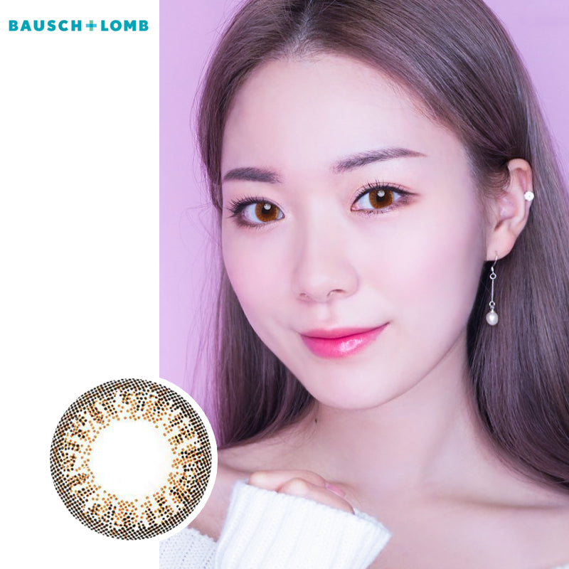 Bausch & Lomb Lacelle disposable daily color contact lenses Dazzling Brown