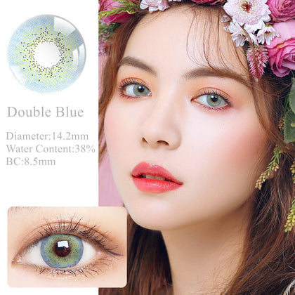 RNTO Yearly Color Contacts Double Blue (2pcs/box)