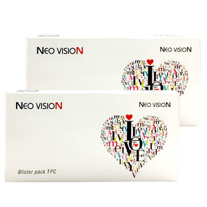 Korea imported Neo Vision mixed blood size diameter small black ring disposable yearly color contact lenses Queen Four-color Brown