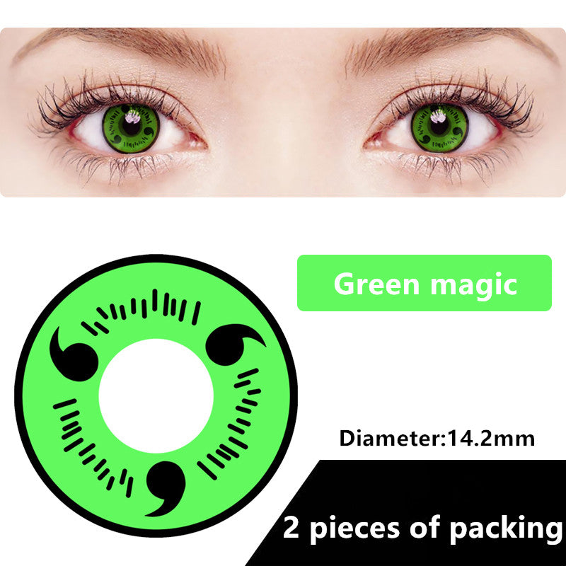 Halloween & cosplay Yearly Color Contacts Green magic (2pcs/box)