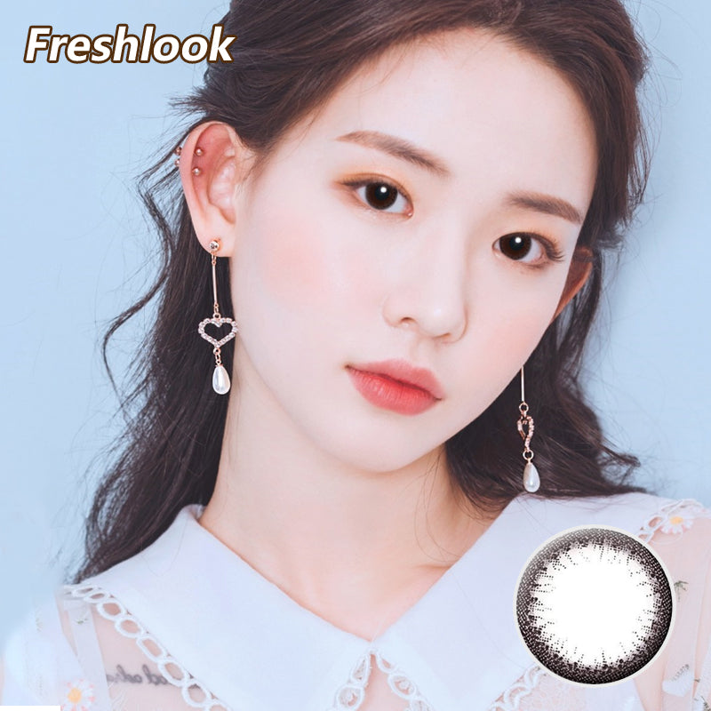 Freshlook Illuminate small diameter 13.8mm disposable daily color contact lenses Black